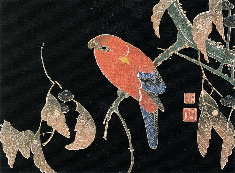 掛軸 春洋 鶏 木箱 花鳥図 親子 3-42 掛軸 春洋 鶏 木箱 花鳥図 親子 3-42