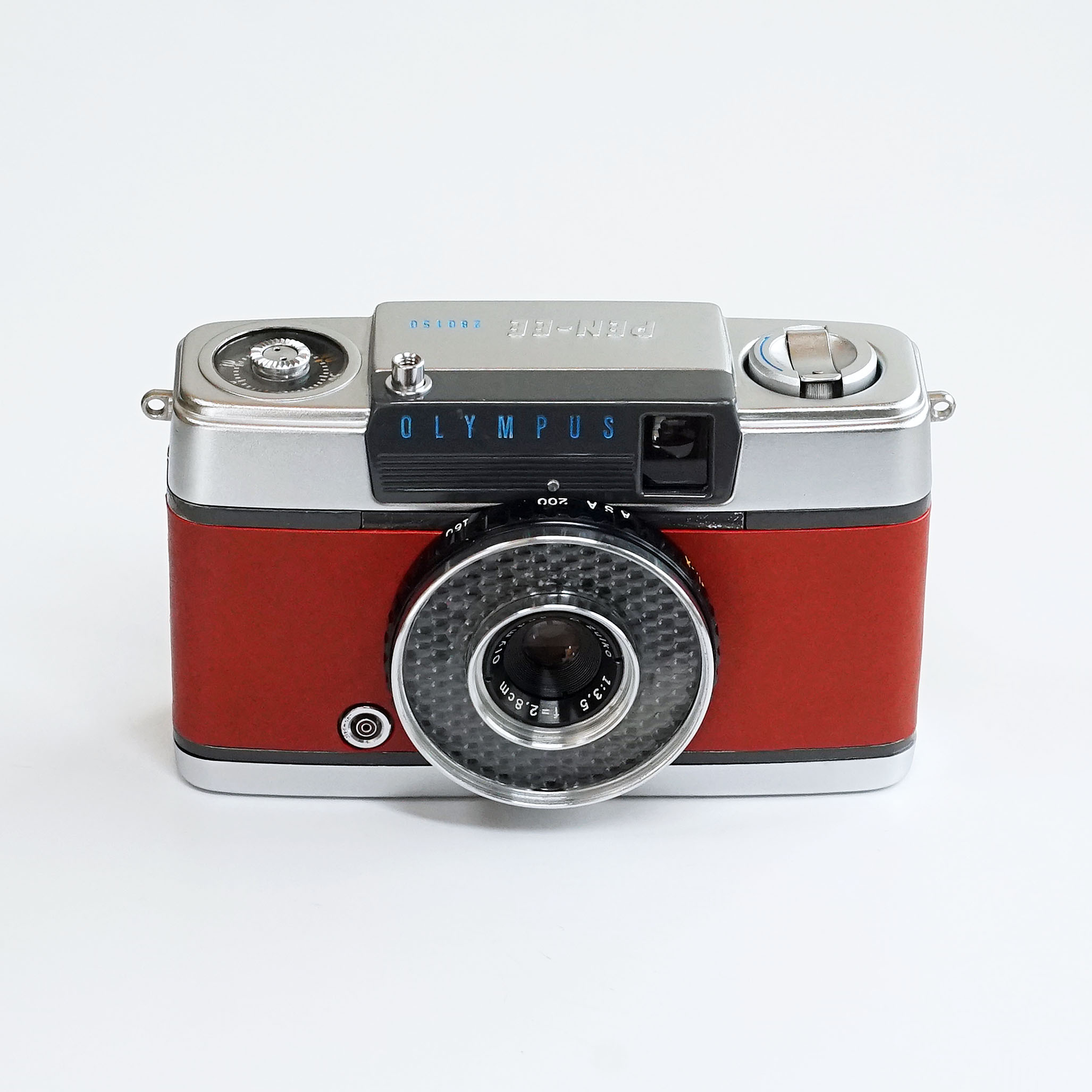 整備済 美品】ブルー OLYMPUS PEN S ハーフカメラ #1358 整備済 美品