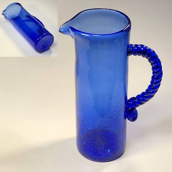 青ガラス水差しR8509 : 昭和レトロポップ食器雑貨通販ショップ