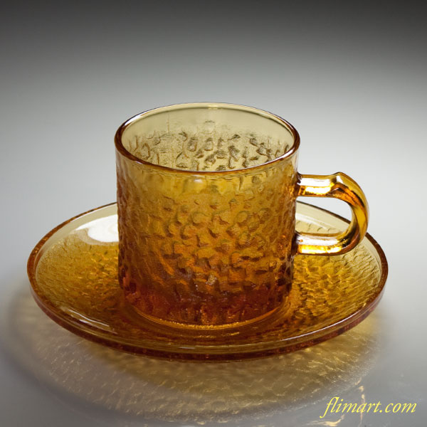 アンティーク 金彩ガラス カップ 五客(ZE608) アンティーク 金彩ガラス