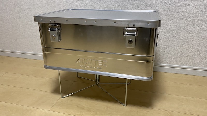 アルテックアルミコンテナ 48L ユニバーサルスタンド付 ステッカーあり