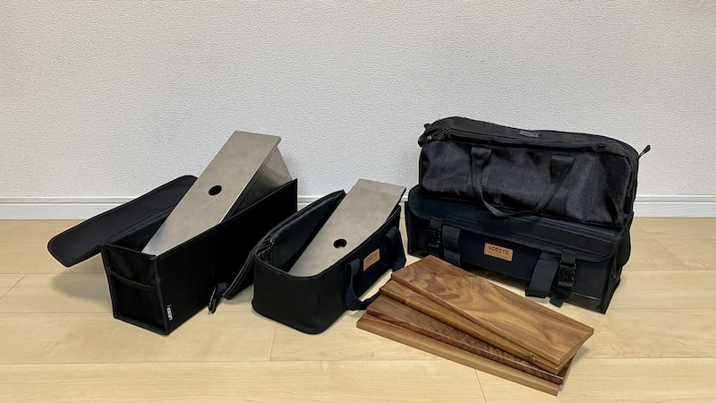 IGT規格のハーフユニット天板・ステンボックスをまとめて収納