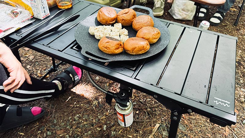 大人気アルペンアウトドアーズのアルミユニットテーブル88/110を