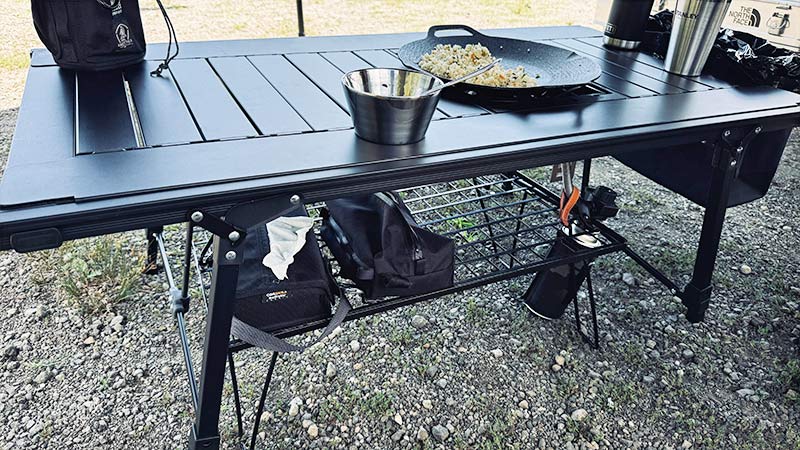 アルミユニットテーブル110 アルペン アウトドア キャンプ 説明書付き