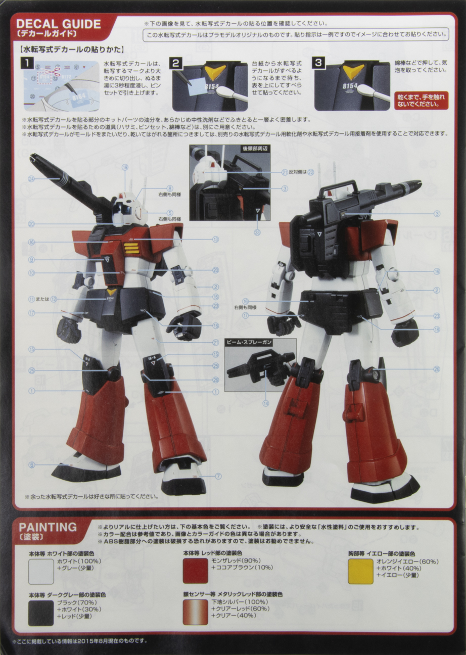 MGガンダムVerONE YEAR WAR0079用ジムキャノン改造パーツ途中品 MG