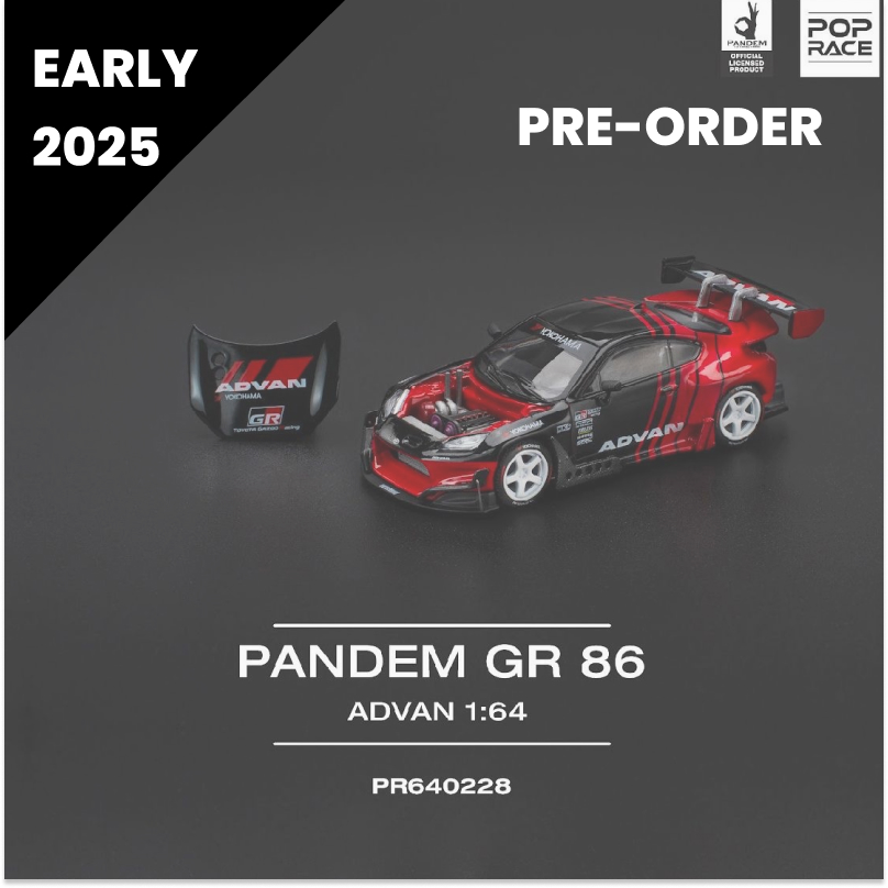 PR640228/ADVAN – 1:64 PANDEM GR86 – ADVAN