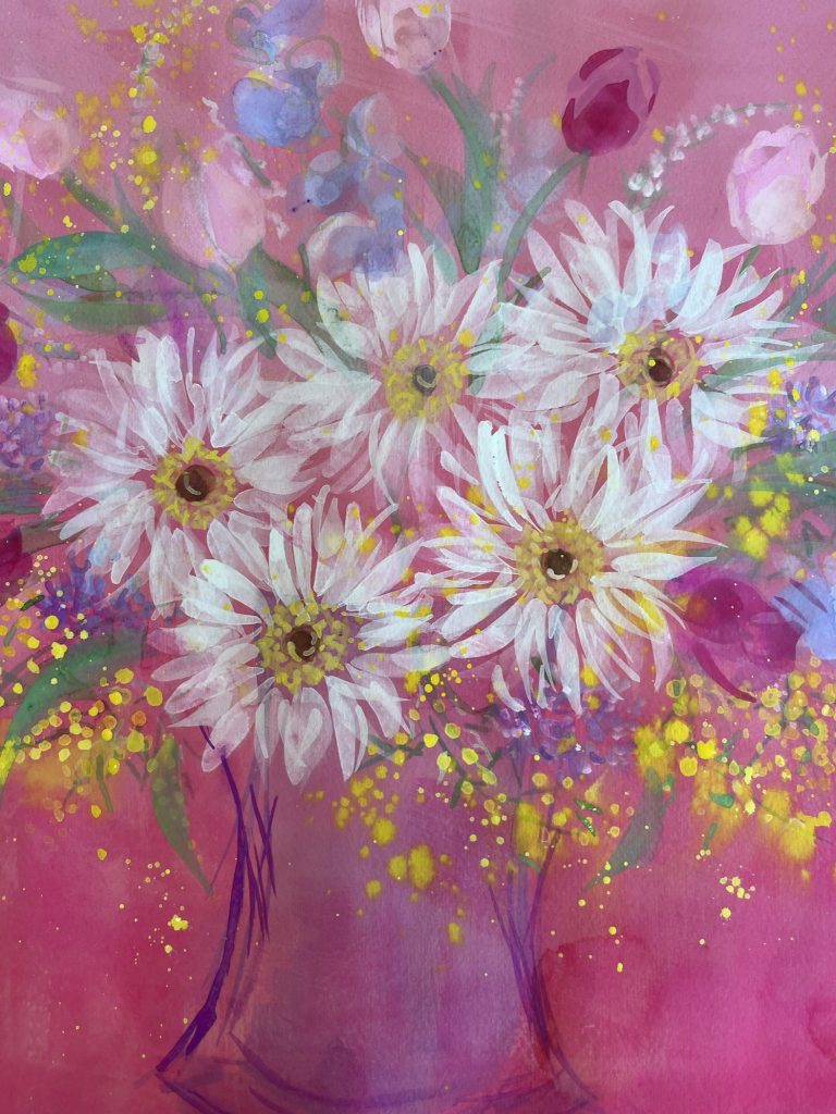 サロン教室 | 堀井かずえ | 花の絵ファンタジック水彩画