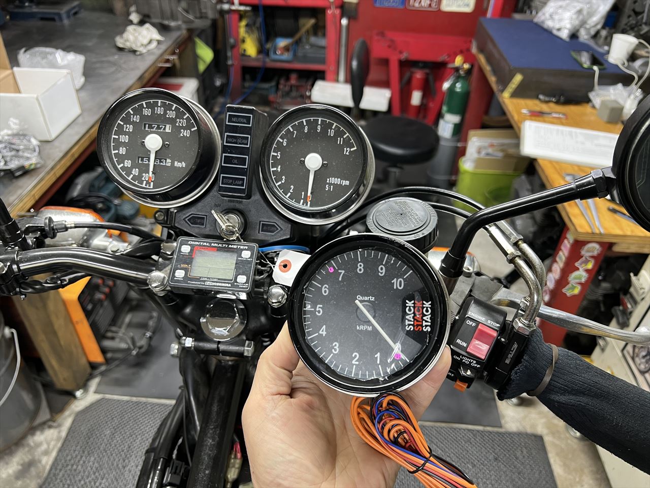 ②希少z1000mk2 240km スピードメーター z2 z1 kz1000 kz900