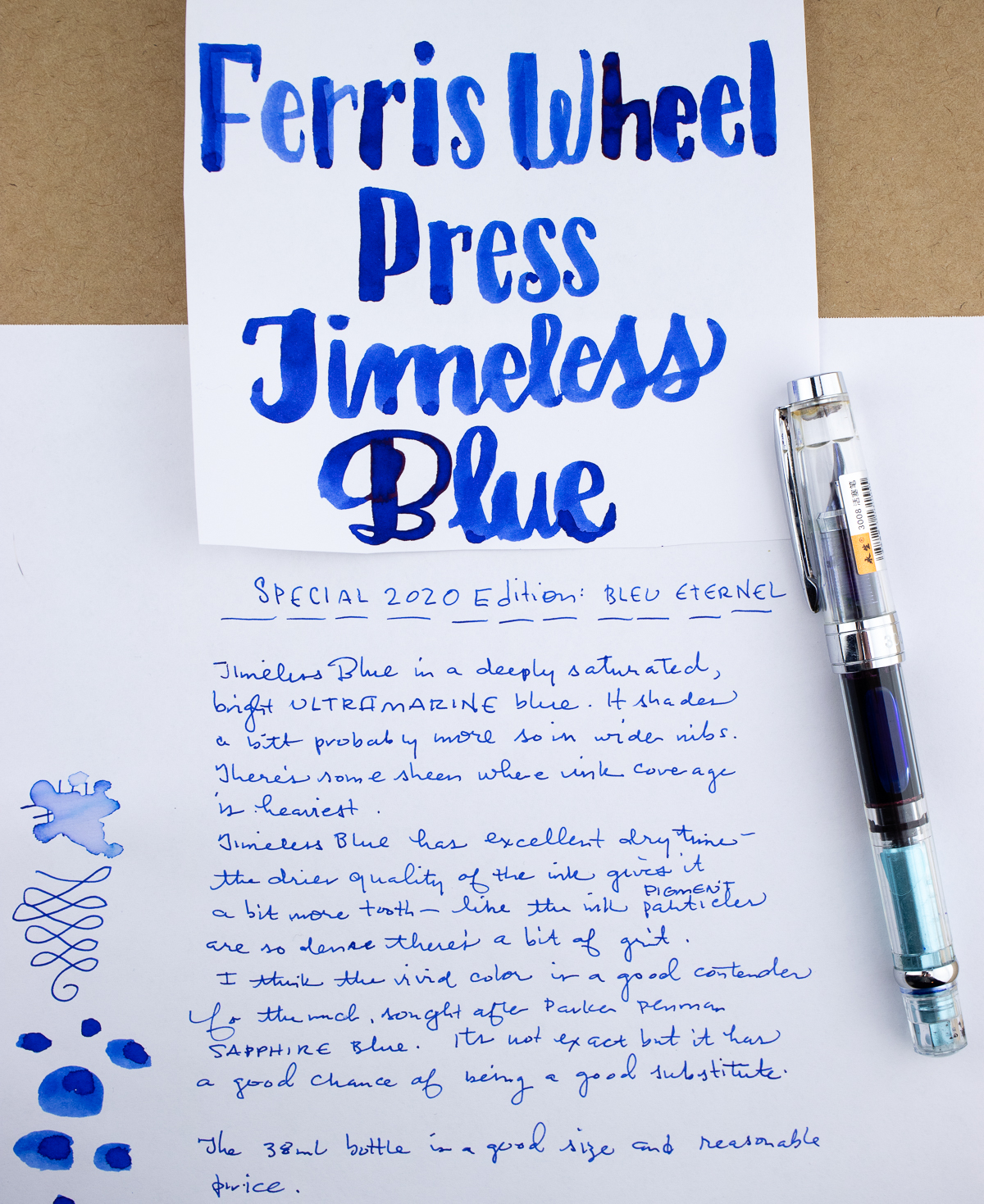 12 Days of Inkmas: Ferris Wheel Press Ink Timeless Blue Special
