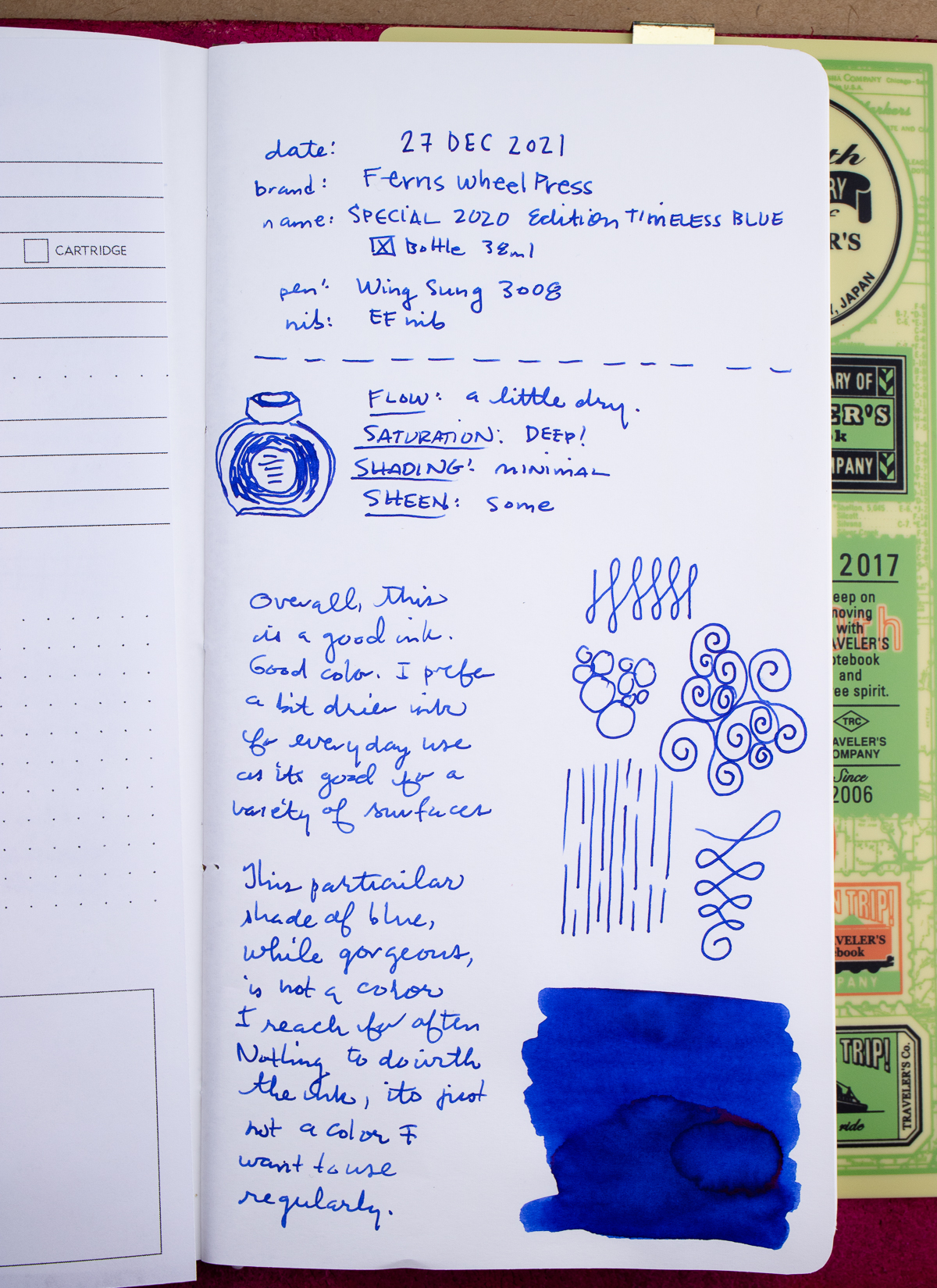 12 Days of Inkmas: Ferris Wheel Press Ink Timeless Blue Special