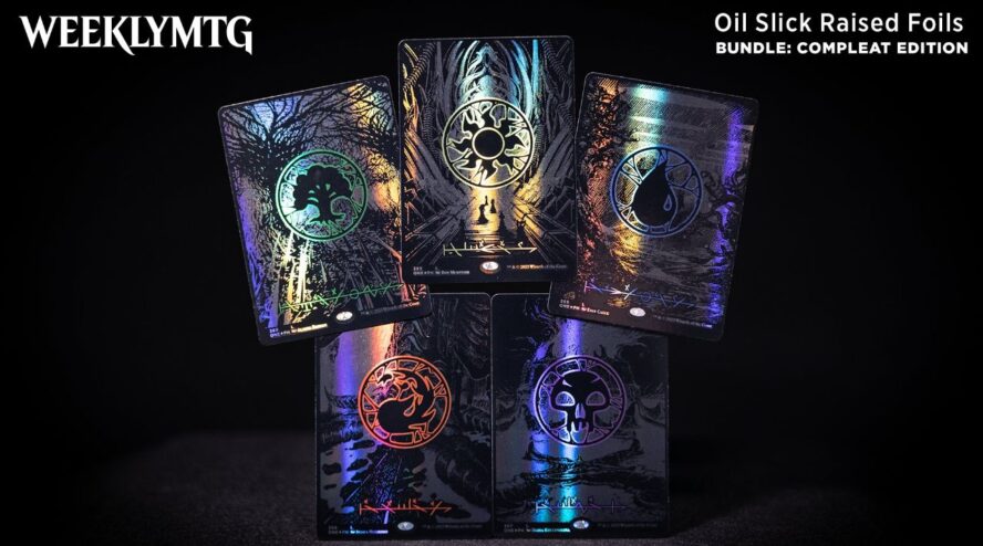 MTG オイルスリック 基本 土地 FOIL 沼 15枚 MTG オイルスリック 基本