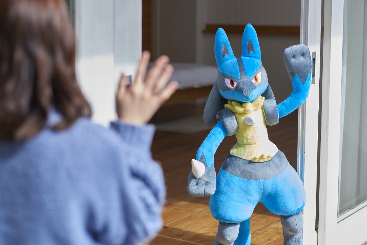 等身大ルカリオ ぬいぐるみ 等身大ルカリオ」が、ポケモンセンター