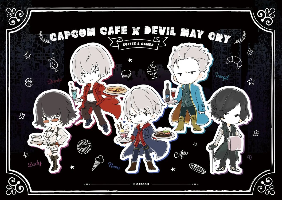 デビルメイクライ 集合 コースター カプコンカフェ 6弾 カプコンカフェ