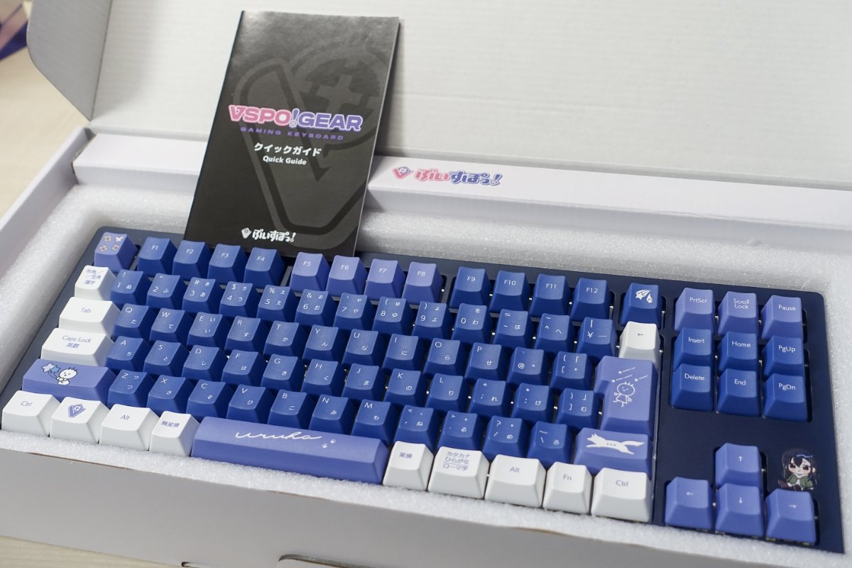 一ノ瀬うるはEdition VSPO! GEAR ゲーミングキーボード ぶいすぽっ