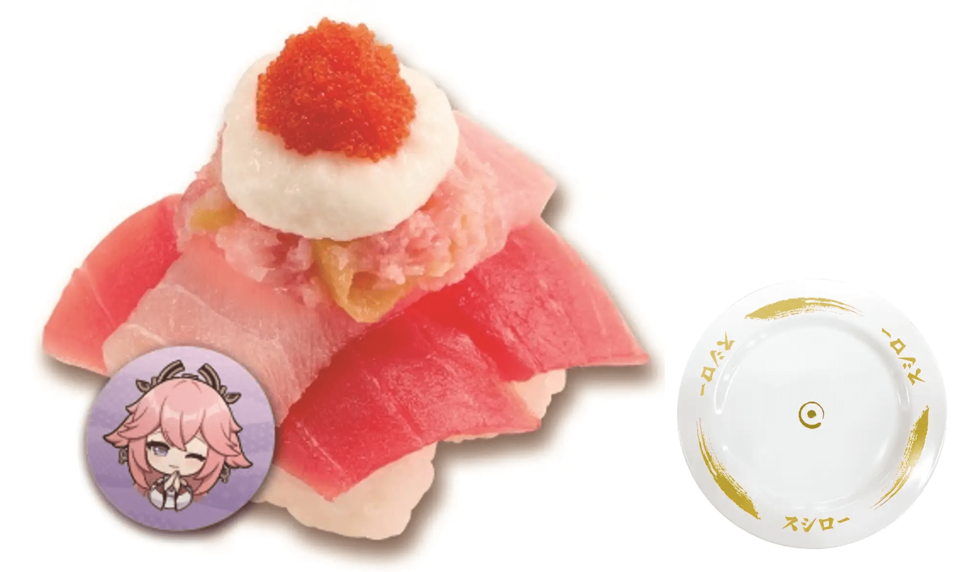 原神×スシロー 回転の宴 オリジナルすし皿 6枚セット 瀬戸店】原神