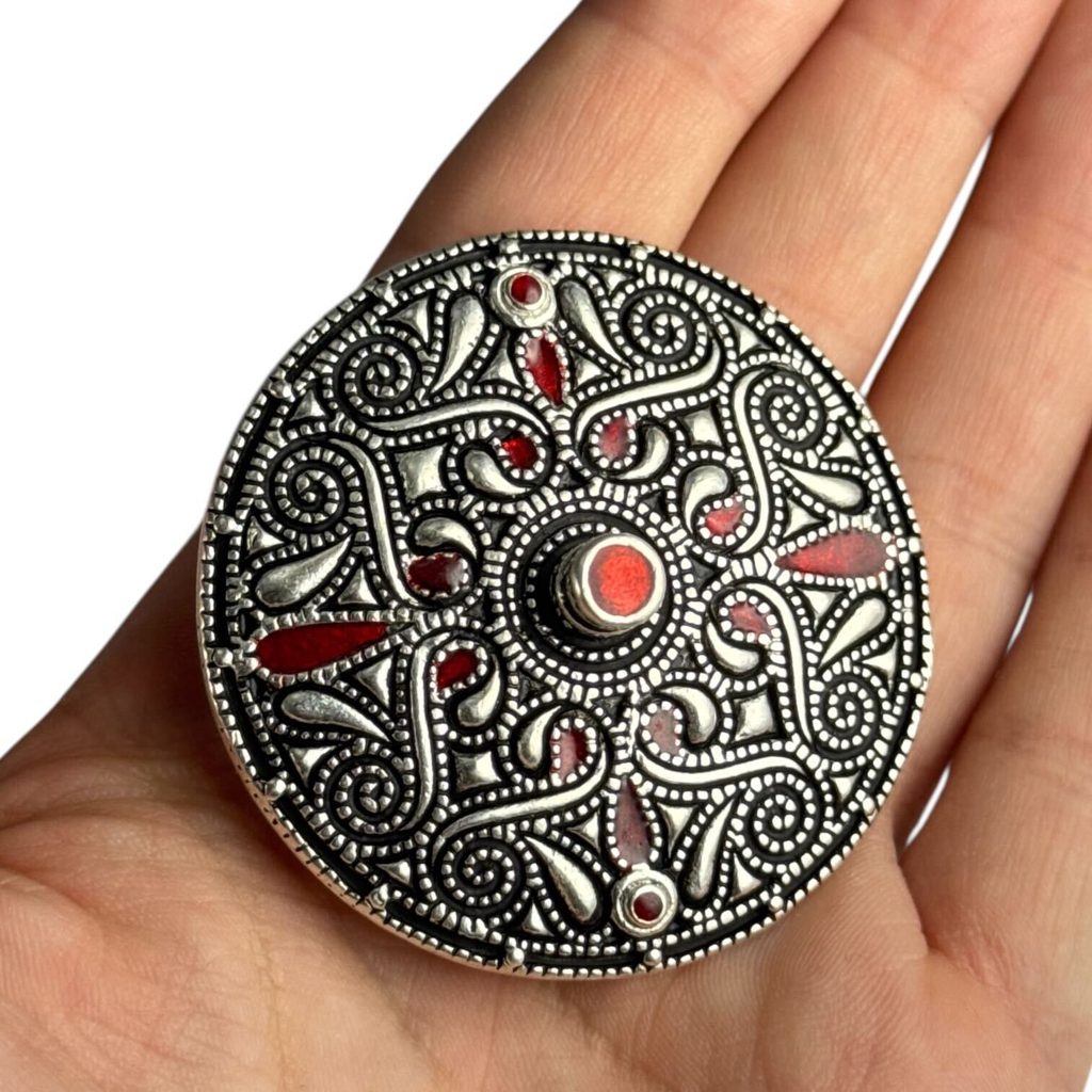 CELTIC BROCH, Auvers-sur-Oise, silver plated bronze Wulflund