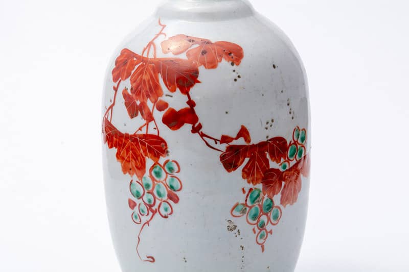 ブドウ絵 鞆徳利 （保命酒入れ） | 小山美術