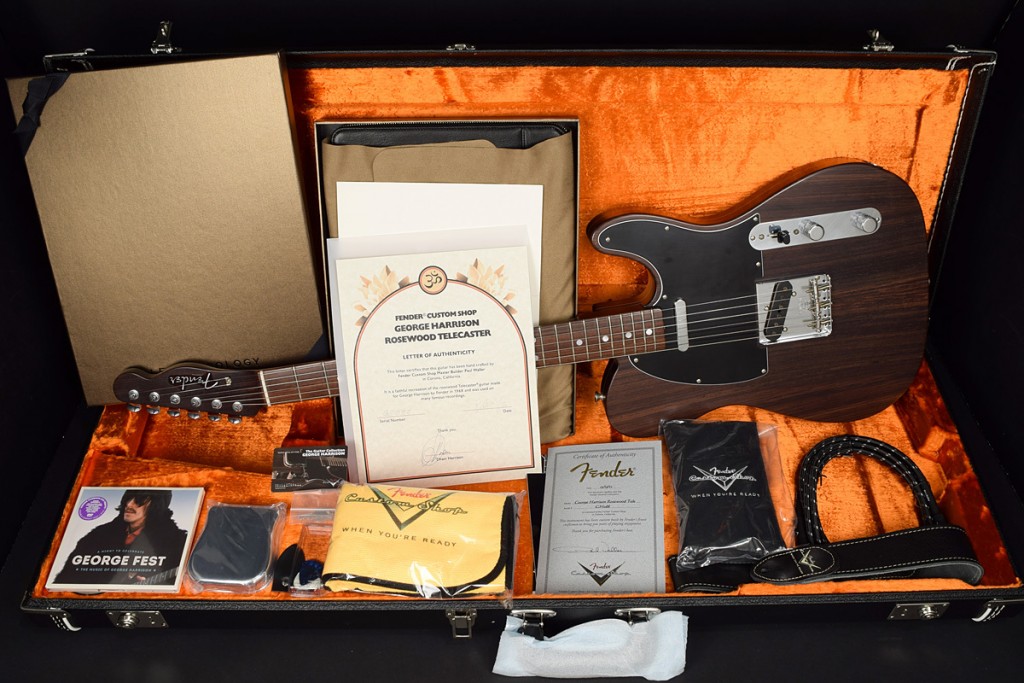 Bacchus BTE-TW オールローズ風 テレキャスター ジョージハリスン