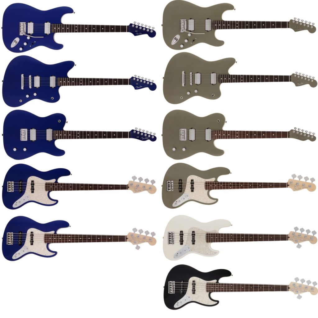 Fender Made in Japan Modernシリーズに新色2色とJazz Bass Vが登場