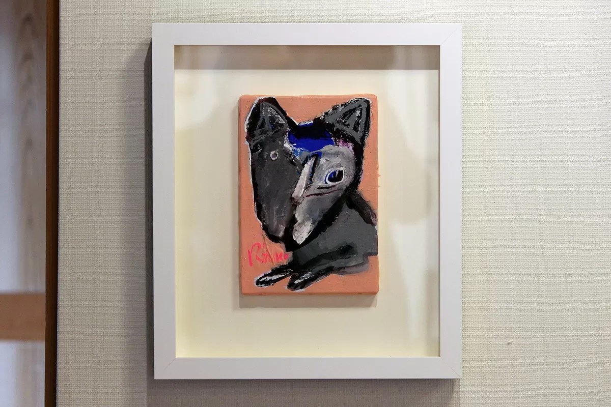 サトウリツコ犬の絵Ritsuko Sato