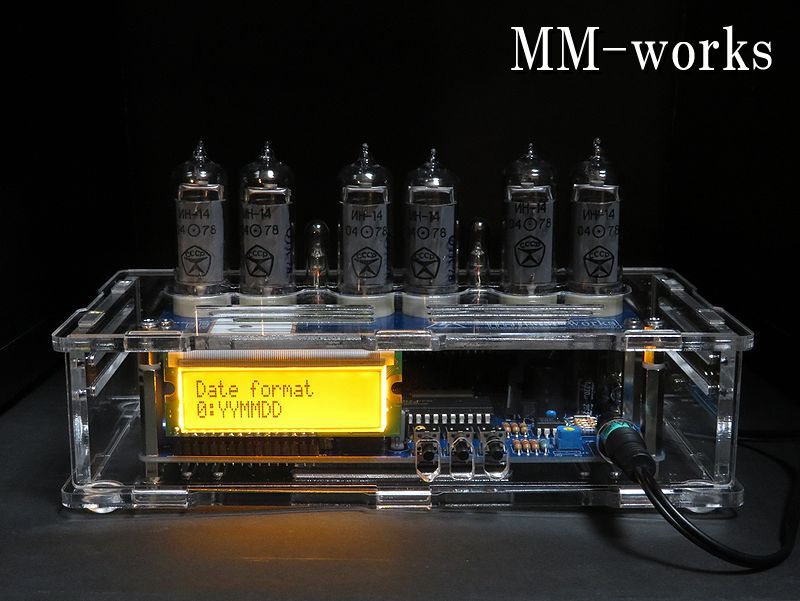 IN-14 GPS付きニキシー管時計 Ver.2 | nixie base （by MM-works ）