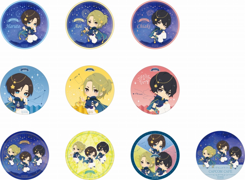 囚われのパルマ チアキ 缶バッジ セット カプコンカフェ 星空 囚われの