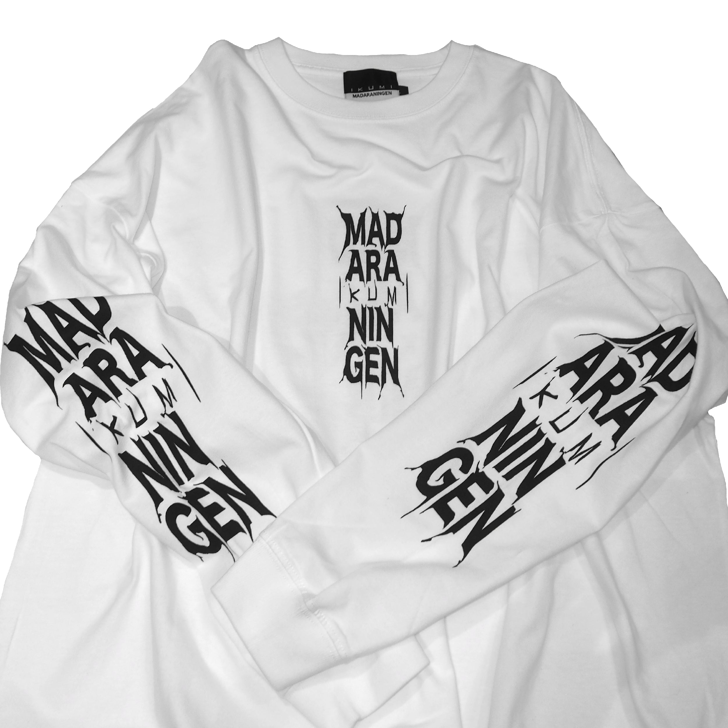 IKUMI×MADARANINGEN Bizzare LOGO Long sleeve t-shirt IKUMI