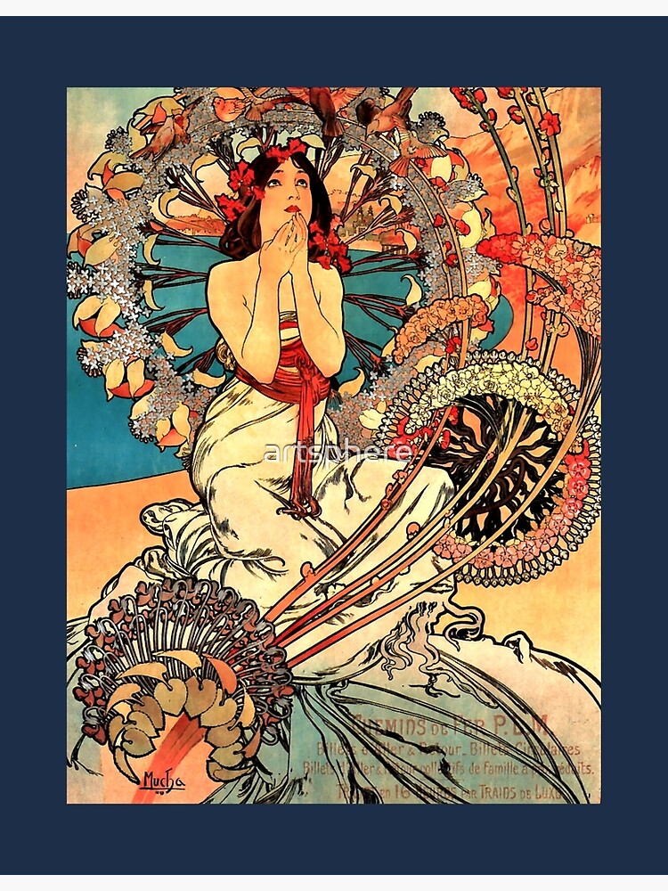 Art Nouveau, Alphonse Mucha, Monaco, Monte Carlo (Detail)