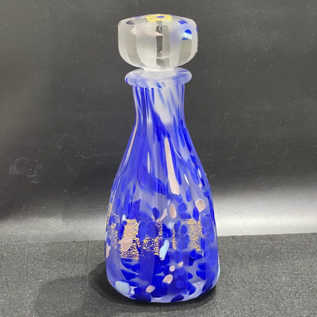 人間国宝作家 藤田恭平作品 手吹三彩花瓶 人間国宝作家 藤田恭平作品