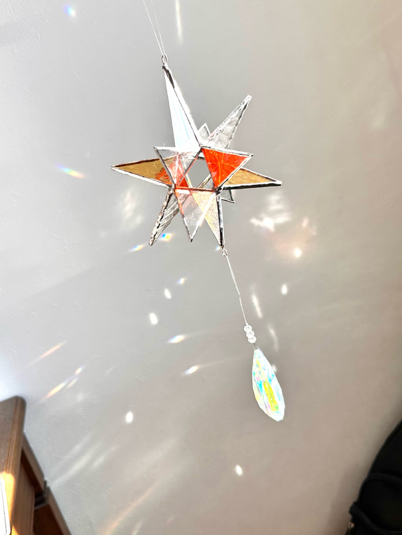 ステンドグラスサンキャッチャー