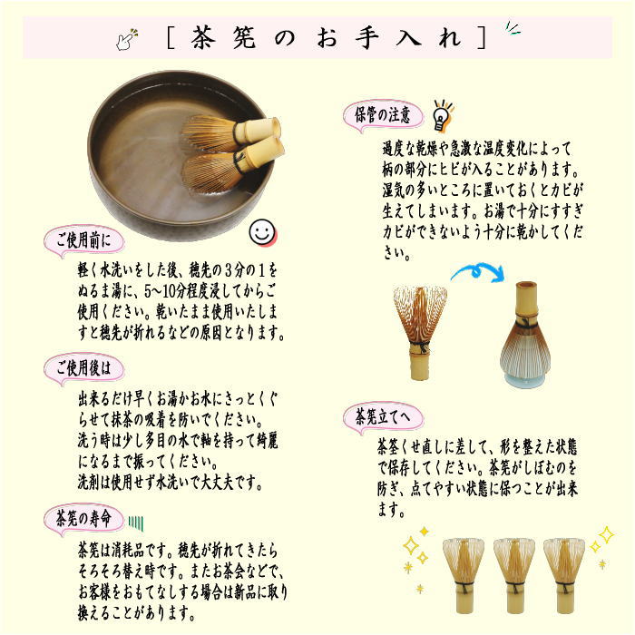 茶器/茶道具 茶筅（茶筌・茶せん）】 人工煤竹 真 竹華園 竹翠作（技術