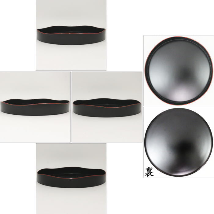 茶器/茶道具 茶箱道具】 山道盆 黒 爪紅 プラスチック製 – 今屋静香園