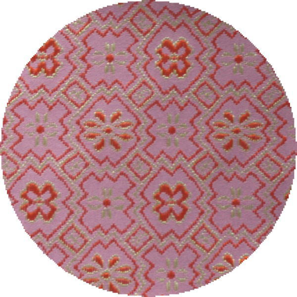 茶器/茶道具 出帛紗】 正絹 隅入菱 菊花文緞子 土田友湖作（千家十職