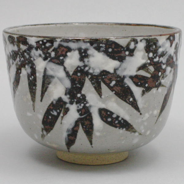 茶器/茶道具 抹茶茶碗】 乾山写し 雪笹茶碗 陽炎園作 （膳所焼） – 今