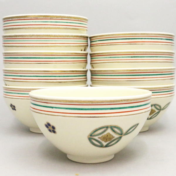 茶器/茶道 抹茶茶碗】 数茶碗 天目型（天目形） 宝尽し 七宝 田中香泉