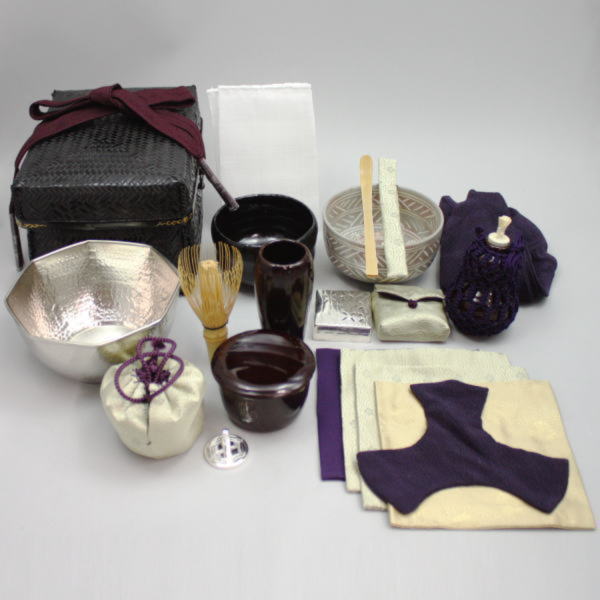 茶器/茶道具 野立籠セット（野点籠セット）】 御所籠（時代籠） 和田菁
