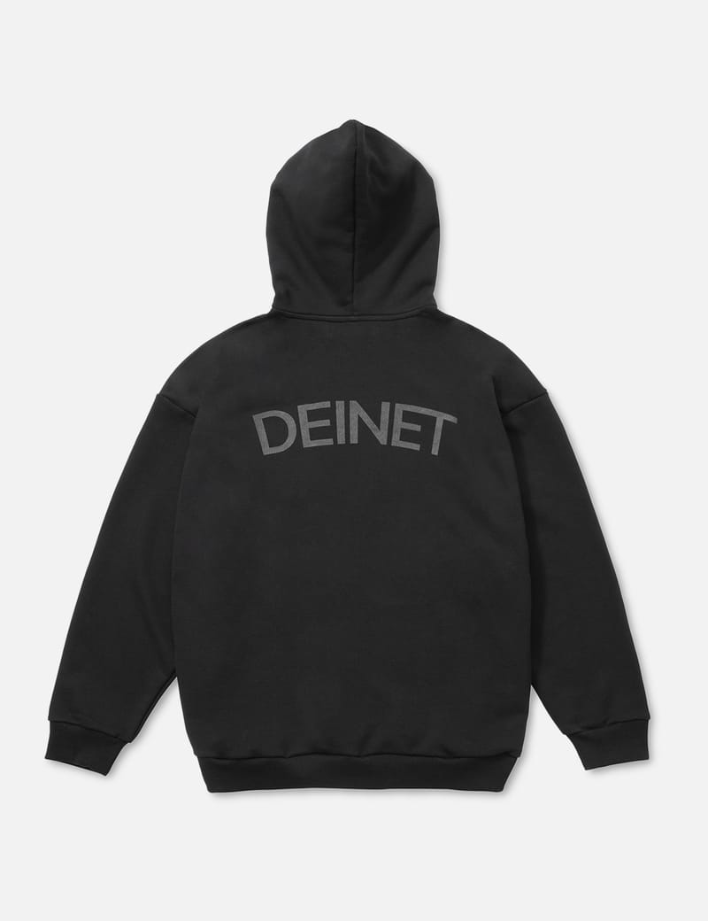DEINET YEONJUN GGUM X DEINET Hoodie - Black hoodie with leopard