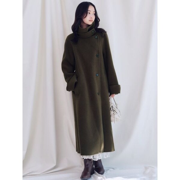 カシミヤ30％混ベーシックコート／Snidel 楽天市場】カシミヤ30%混