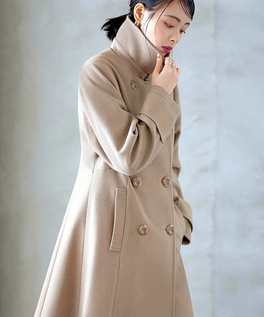 みい】robélite & CO. ベージュ チェスターコート ウール みい