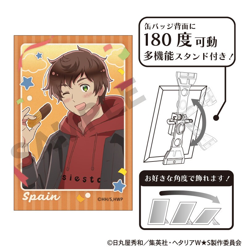 ヘタリア アート缶 プレートコレクション 缶バッジ【アメリカ】 15