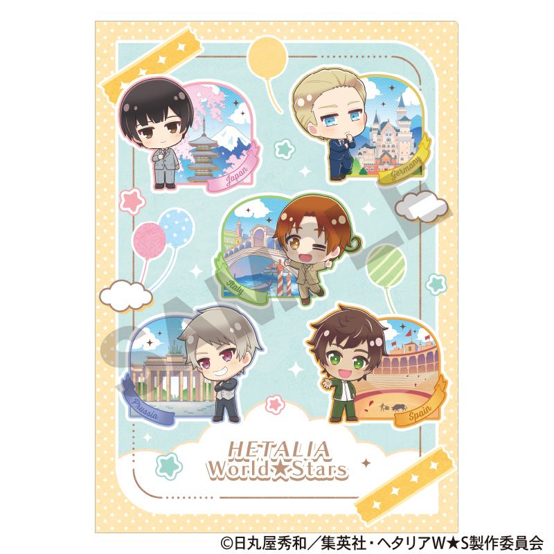 ヘタリア World☆Stars シングルクリアファイル ミント 食べ歩き