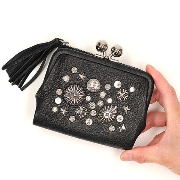 ペルケ perche / マルチスタッズがま口二つ折りウォレット | ペルケ