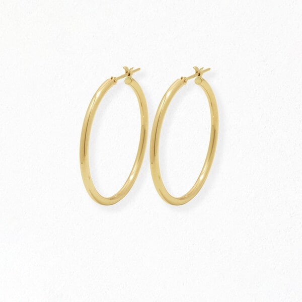 K10 イエローゴールド フープ ピアス | エステール(ESTELLE) | マルイ