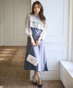 Lily Calin】ラインエンブロイダリー ドレス （ドレス）｜ANY SIS