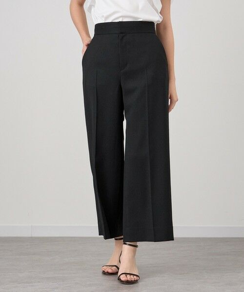 セール】 スラブツイルクロップドパンツ （ショート・ハーフ・半端丈