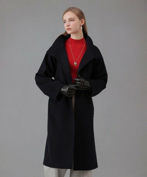 カシミヤ混スタンドカラーコート （その他アウター）｜ANAYI / アナイ