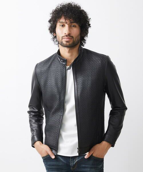 GRANCY ナポレオンレザーブルゾン M GRANCY ナポレオンレザーブルゾン