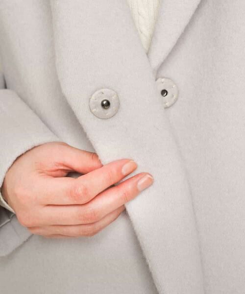 セール】 アンゴラ混ウールロングコート （その他アウター）｜MK