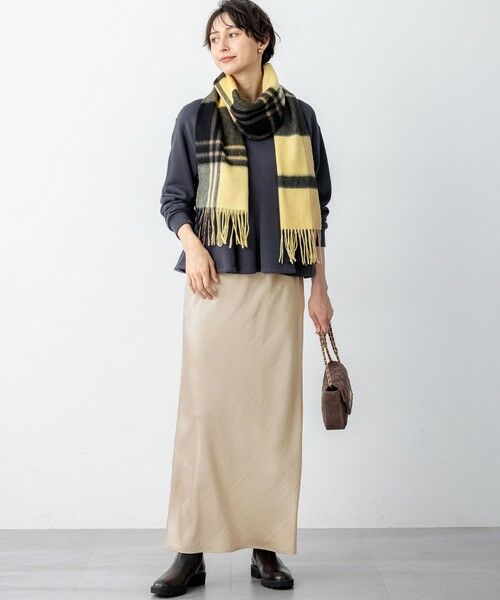 カシミヤ チェック マフラー （マフラー・ショール・スヌード
