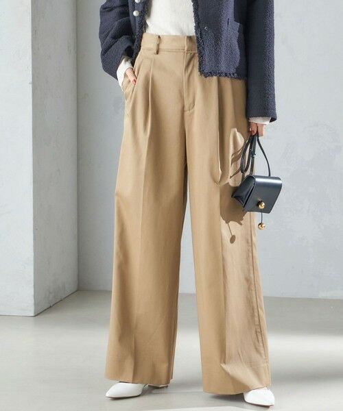 セール】 〈手洗い可能〉ハイカウント ツイル チノ タック パンツ 24SS